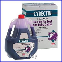 New Cydectin Pour On Cattle Cows Dairy Worm Lice Mange 2.5 Liter Exp 11/23