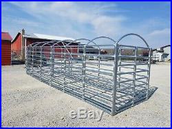 New Heavy Galvanized Deluxe Cattle Racks Hog Sheep Goat Hauling Stockyard 16 FT