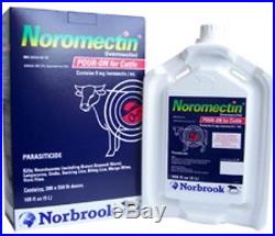 Noromectin (Ivermectin) Pour On 2 x 5 Liter Cattle Worm & Lice Control Norbrook