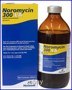 Noromycin 300 LA 500 ml Bottle Cattle Swine