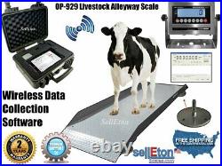 OPTIMA OP-929 Livestock & Cattle Alleyway Scale LCD 5000 lbs x 1 lb