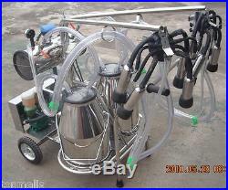 Oil-free Vacuum Pump Milker for Cows + Goats Double Tank Factory Direct