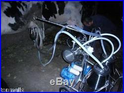 Oil-free Vacuum Pump Milker for Cows + Goats Double Tank Factory Direct