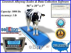 Op-929 Livestock & Cattle Alleyway Scale 5000 Lbs X 1 Lb