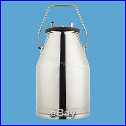 Portable Stainless Milking Machine & Dairy Cow Milker Bucket Tank Barrel Cattle