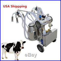 Pro Double Tank Milker Electric Milking Machine Milker Vacuum Pump For Cows Farm