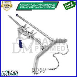 Ratchet-Style Calf Puller Hercules Dual Action 67 Jack Cattle Birthing German G