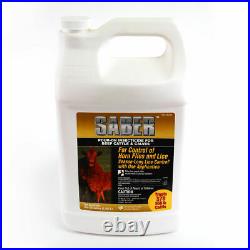 Saber Insecticide Pour-On Cattle Broad Spectrum Flies Fly 1 Gallon