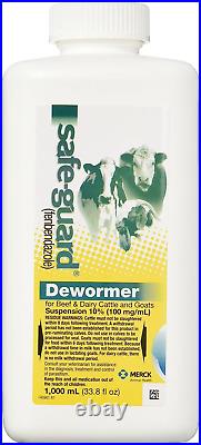 Safe-Guard Dewormer Suspension for Beef, Dairy Cattle and 1000 Milliliter