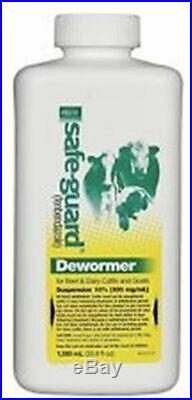 Safe-Guard Oral Drench Wormer Cattle Goats 1000 ml