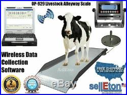SellEton Op-929 Livestock & Cattle Alleyway Scale 5000 Lbs X 1 Lb