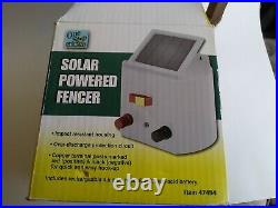 Solar Powered Electric Fencer Charger Farm Horses & Cattle Adjustable Control