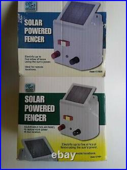 Solar Powered Electric Fencer Charger Farm Horses & Cattle Adjustable Control