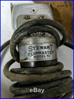 Stewart ClipMaster Model 51-1 Electric Clipper Horse Cattle Sheep Goat Antique