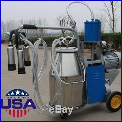 USA110/220V Electric Piston Milking Machine For Farm Cows CE USA STOCK