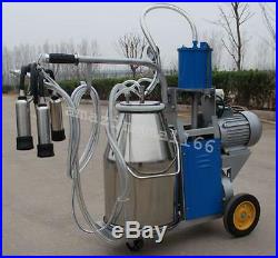 USAElectric Milking Machine Milker Best For farm Cows Bucket Stainless Steel