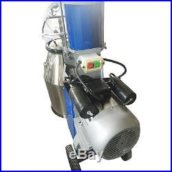 USA Stock Electric Cow Milking Machine Cattle Milker with 25L Bucket & Piston Pump