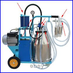 USED Stainless Steel Piston Milker Electric Milking Machine for Cows Goats Farm