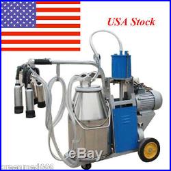 US Portable Electric Goats/Cows Milking Machine Piston Type Milking machine 110V