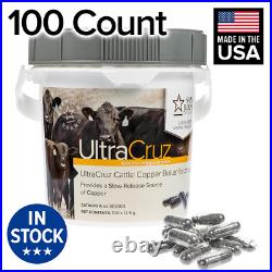 UltraCruz Cattle Copper Bolus Supplement for Calves, 100 Count x 12.5 Grams