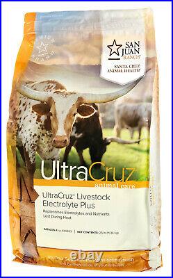 UltraCruz Livestock Electrolyte Plus, 25 lb, Pellet (93 Days)