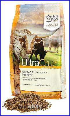 UltraCruz Livestock Probiotic Supplement, 25 lb, Pellet (400 Day Supply)