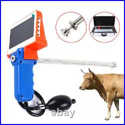 Upgraded Cows Cattle Artificial Insemination Gun Kit +Adjustable HD Screen