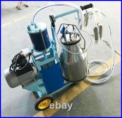 Used 110VPiston Milker Electric Milking Machine Stainless Steel Bucket For Cows