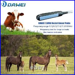 Vet Ultrasound Scanner Machine Scanner 7.5Mhz Rectal Probe for Horse Cattle