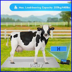 Veterinary Scale Hog Scale Weigh Livestock Cattle Digital 60KG/120KG/200KG 440LB
