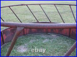 Vintage Round Bale Hay Feeder Metal Usually for Cows