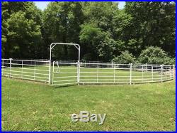 White Priefert Premium Panels for Horse Arena or Cattle or Cow Pen with Gate
