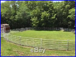 White Priefert Premium Panels for Horse Arena or Cattle or Cow Pen with Gate