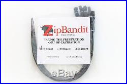 Zip Bandit Cattle Castration Bander, No Tool Needed Band. 100 Castrating Bands
